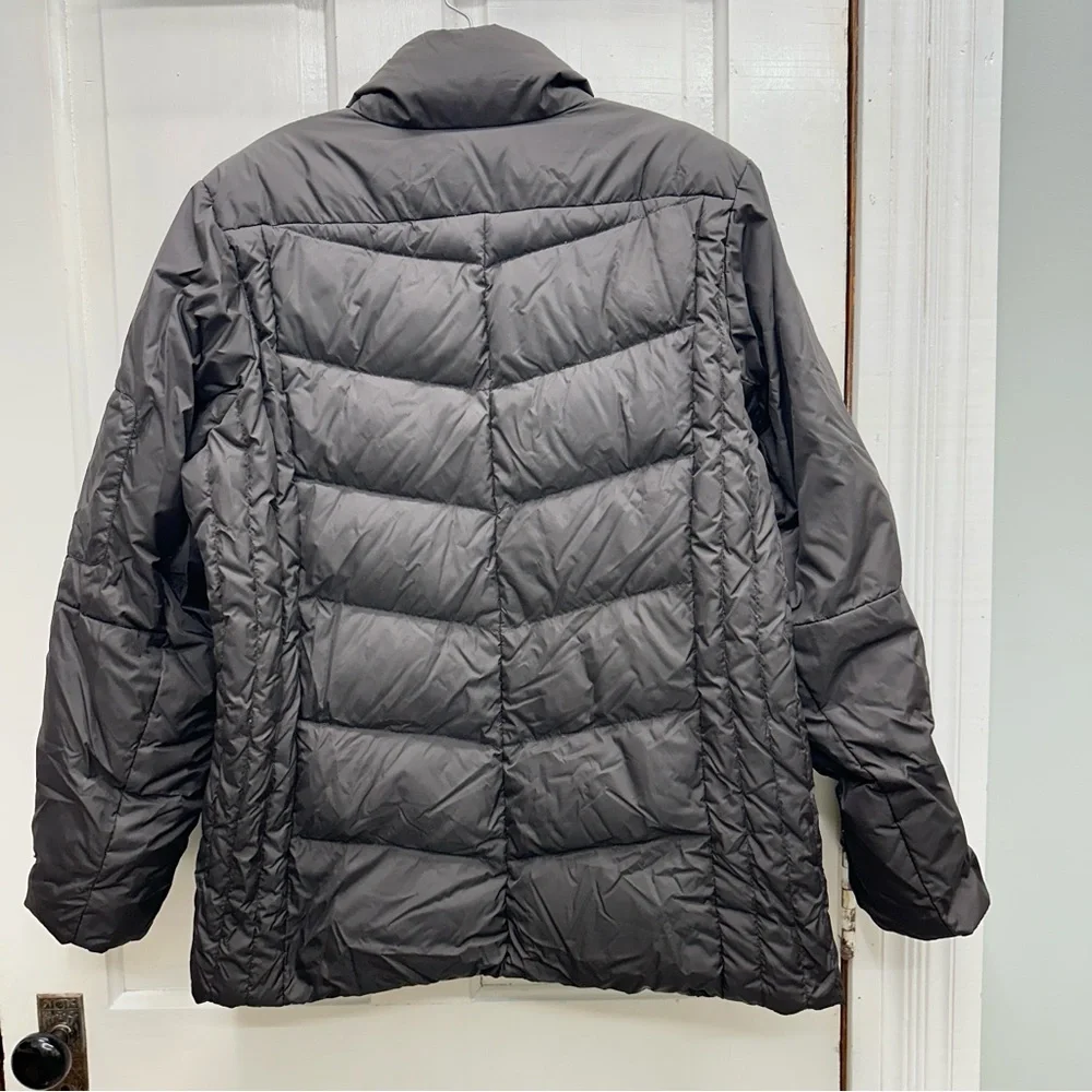 Lands' End goose down filled puffer winter coat‎ women's 1x 16W 18W brown black